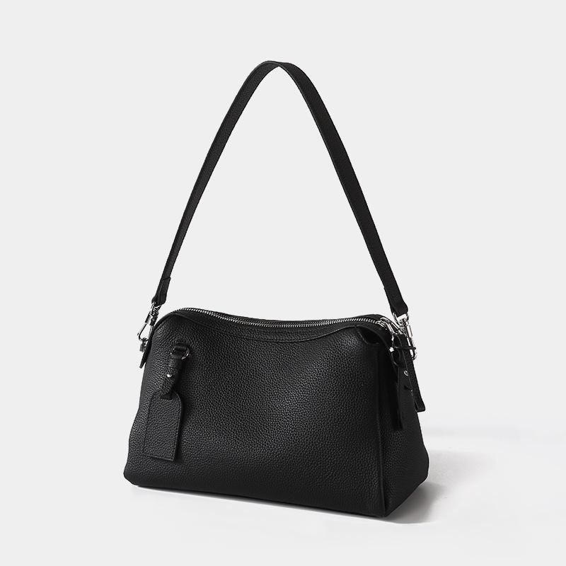 Подушка-сумка из коровьей кожи первого слоя, новый простой нишевый дизайн, портативная сумка через плечо, кожаная сумка-мессенджер большой вместимости