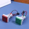 Мини Цифровой вольтметр-амперметр с двойным дисплеем AD16-22VAMS 220V Квадратный светодиодный цифровой амперметр-вольтметр