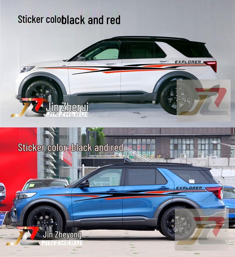 Полосы на кузов Ford Explorer: Пользовательские наклейки на поясную линию для персонализации автомобиля