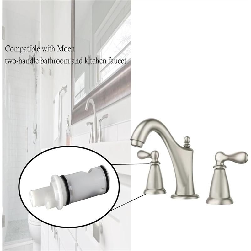 Replacement Cartridge 1224 1224B For MOEN Most Double Handle Faucets And Tub/Shower