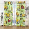 2 шт. Милая мультяшная игрушечная машинка грузовик желтый экскаватор для детей мальчик спальня занавески для окон обработка для детской спальни домашний декор