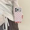 Цветной чехол для телефона в корейском стиле в горошек для iPhone 17/16 Pro Max/15/14