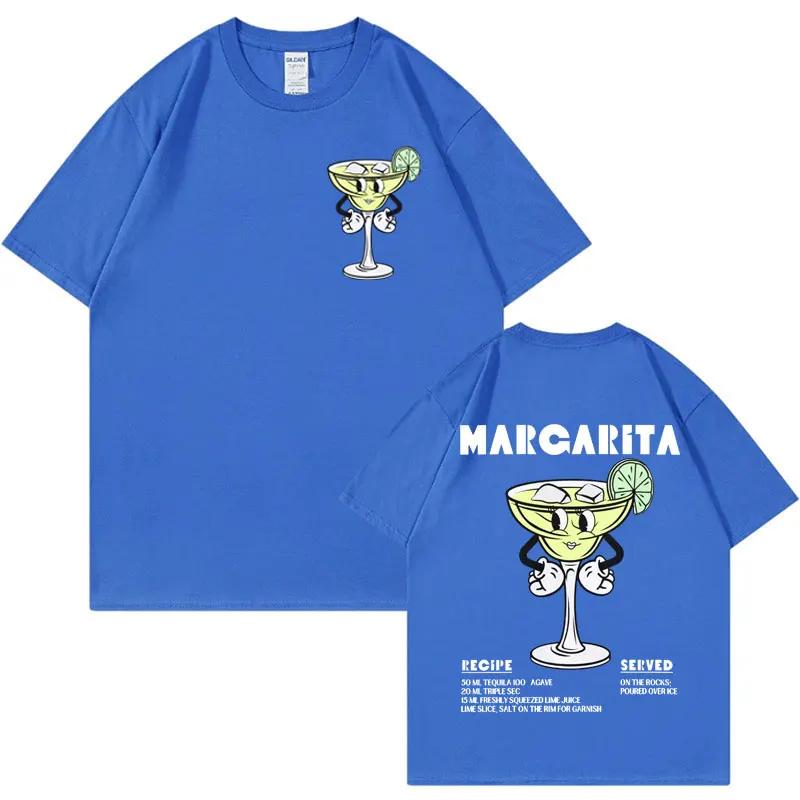 Margarita Meme Tshirt Funny Cocktail Unisex Vintage Cartoon Tee Shirt Men Fashion Aesthetic Summer Pop Art Short Sleeve T Shirt