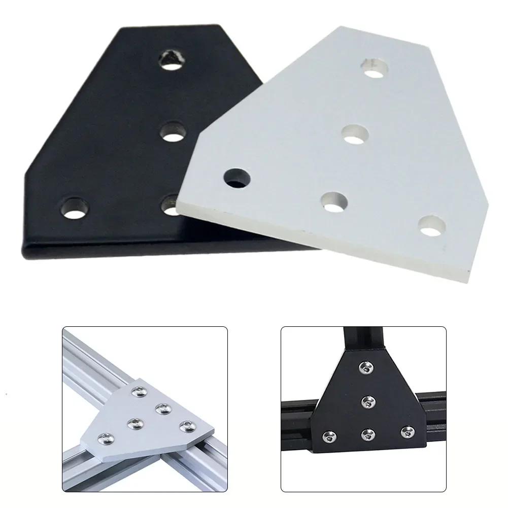 1 шт. 5-отверстийная соединительная пластина угловой кронштейн соединительная полоса для 3030 4040 2020 алюминиевый профиль поддержка черный/серебристый