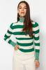 Women's Fashion New Sweater Stone Striped Knitwear Sweater