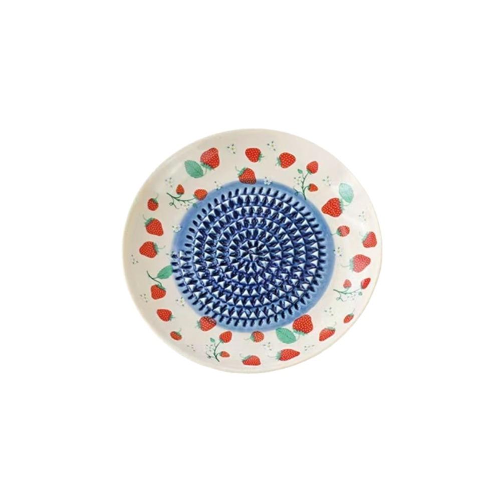 Manual Ceramic Ginger Grinding Dish Supplementary Food Grinding Plate Carrots