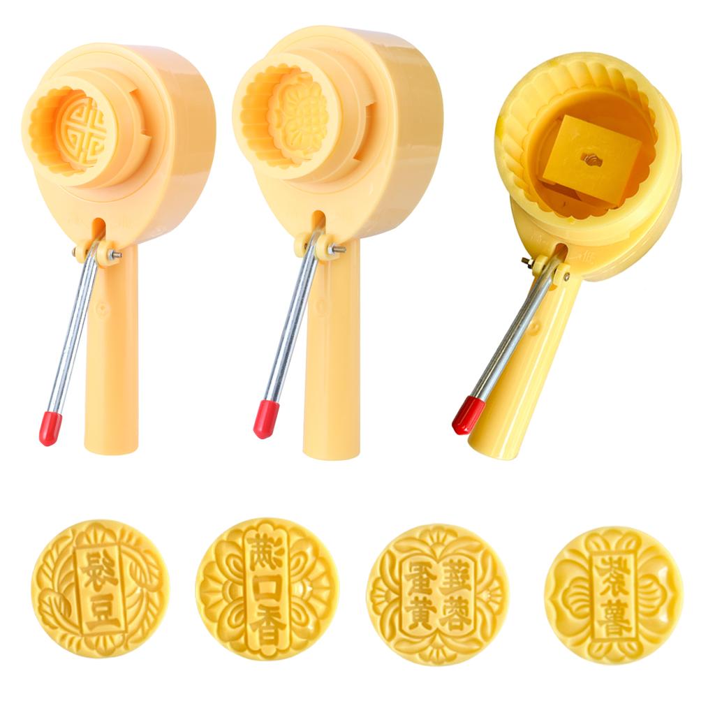 Hand Pressed Ice Skin Mooncakes Mold Chocolate Moulds Flexible ABS Plastics Pastries Dessert Mold for Baking Enthusiasts