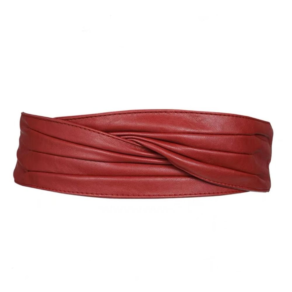 Elastic Wide Waist Belt Adjustable Dress Decoration Belts Women Waistband Trouser Decoration