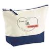 Pochette D'une Girl Irremplaçable | Idée Cadeau Pour Collègue Travail Retraite Trousse Grand Format Maquillage Toilette