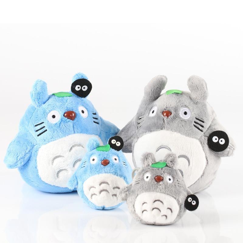 Cute Doll Totoro Plush Cute Plush Cat Japanese Anime Doll Totoro Lotus Leaf Children's Toy Birthday Christmas Gift Doll