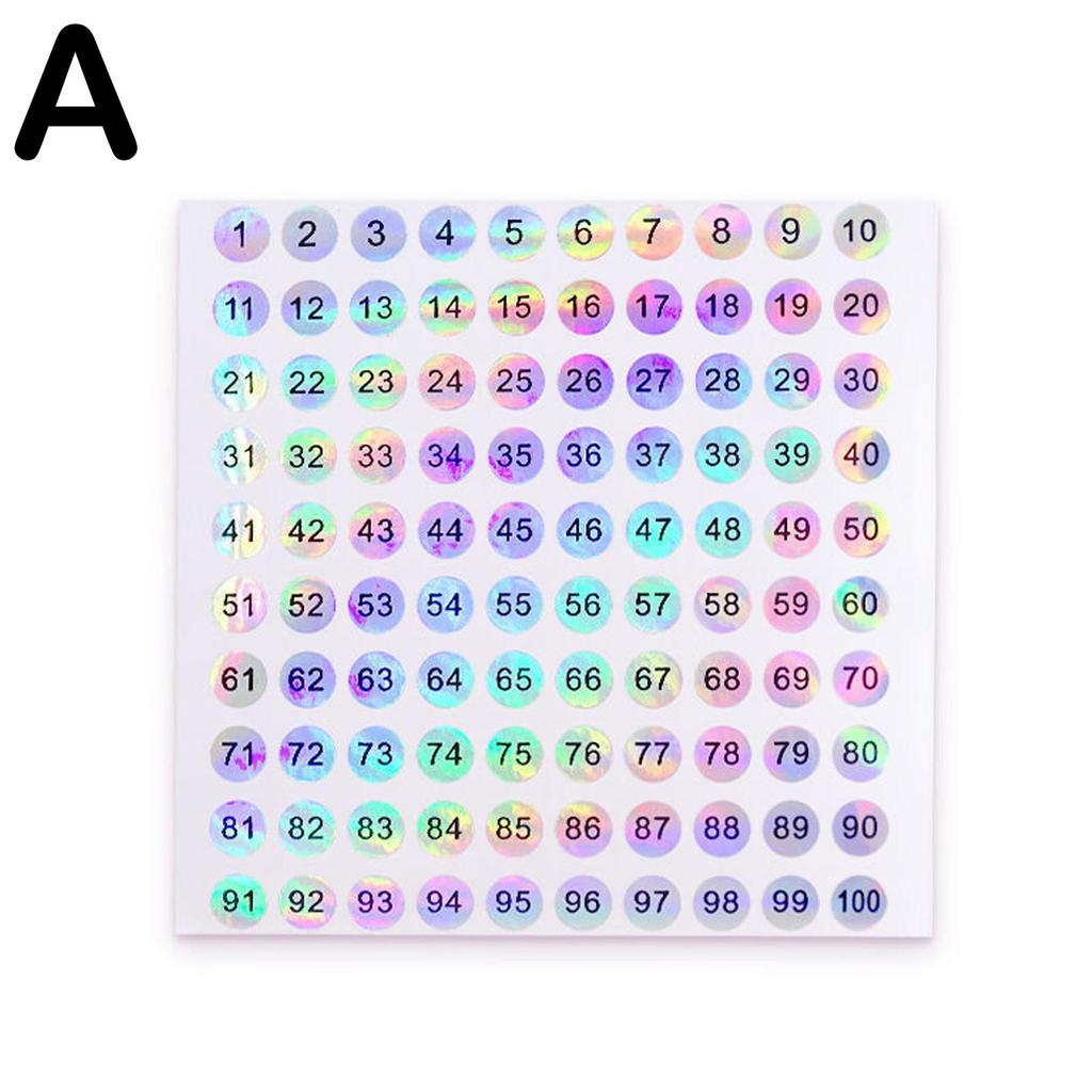 1-500 лазерная наклейка с номером для лака для ногтей, цветные наклейки, инструменты, цифры, советы для маникюра, сделай сам, T6I4