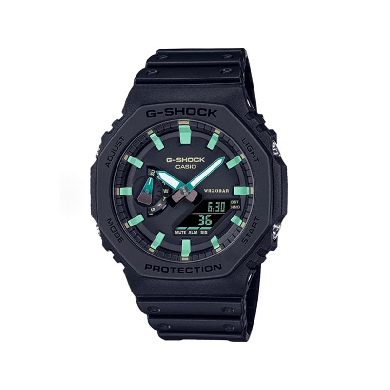 CASIO Customized watch modified series Star Diamond Green Wave Trend modified 200 meters waterproof luminous XingZuanLvBo(XingZuanShuangYinGang)