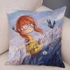 Красочная сказочная мировая арт-наволочка Декор Прекрасная мультяшная девочка Наволочка для подушки для дивана Дома Супермягкая плюшевая наволочка