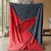 Detroit Red Wings Flannel Fleece Blanket Cozy Warm Throw Blanket For Couch Bed Travel All Season Use
