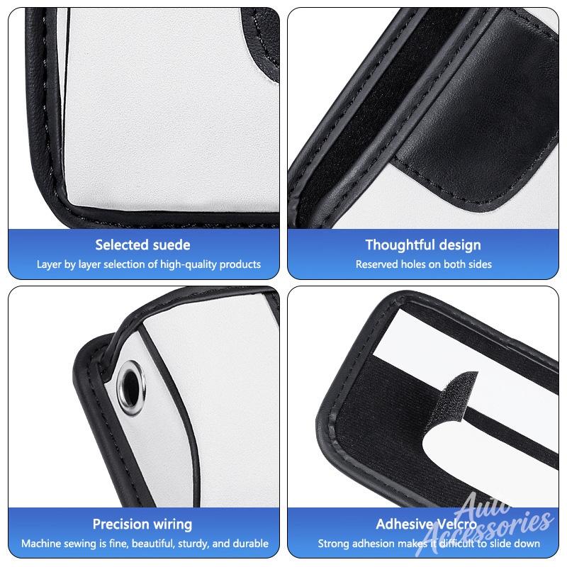 hbcr1 Car Interior Leather Storage Pocket Organizer Bag Seat Tidying Box For Porsche Cayenne Panamera Macan 911 Taycan Boxster sticker