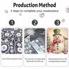Christmas Snowman Pearl Painting Kit Handmade DIY Home Decoration Painting