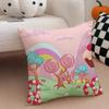 CCandy Cushion Cover Throw Pillow Cover Hidden Button Durable Polyester Chair Cushion
