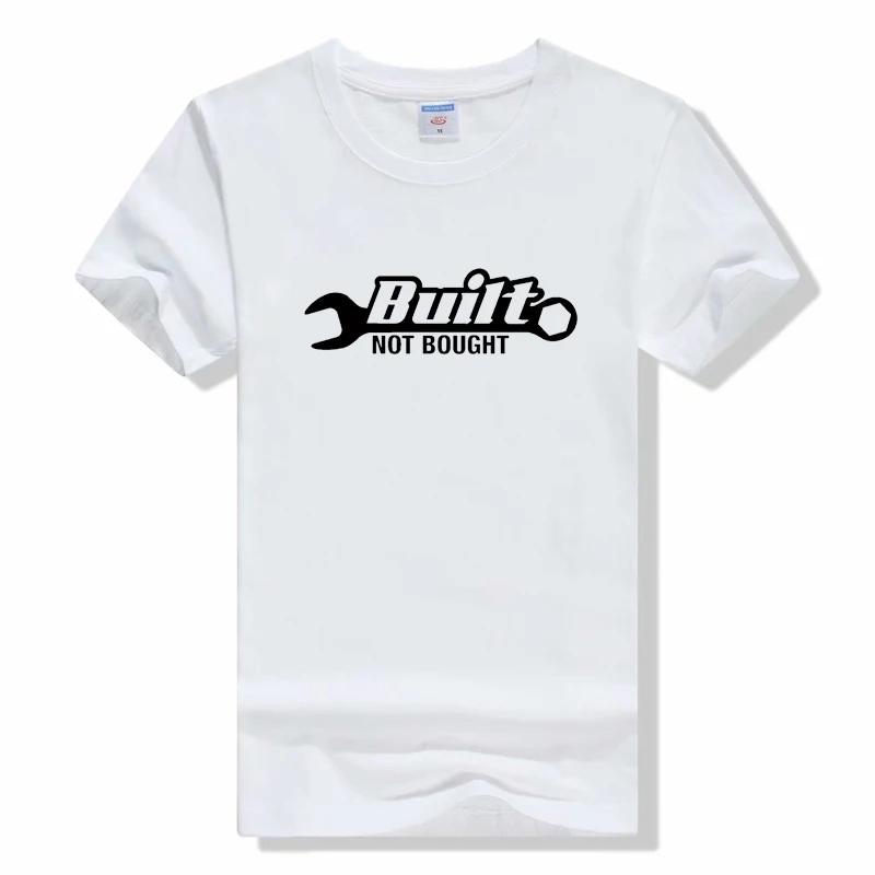 Built Not Bought T-Shirt Round Neck Tool wrench funny T Shirts UnisexPrinting Short Sleeve O Neck Tees