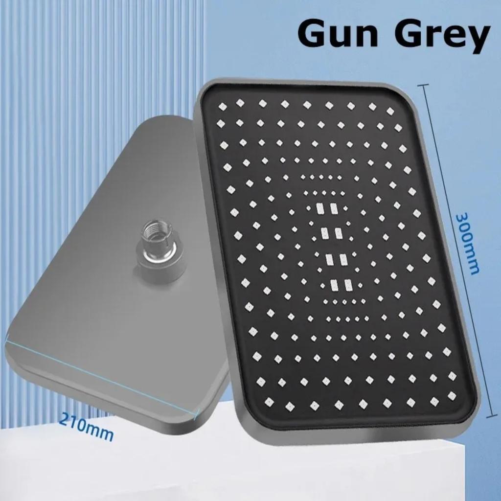 Большая панельная дождевая душевая лейка высокого давления 30 см распылитель большой поток бустер 360 вращение водосберегающие аксессуары для ванной комнаты душ