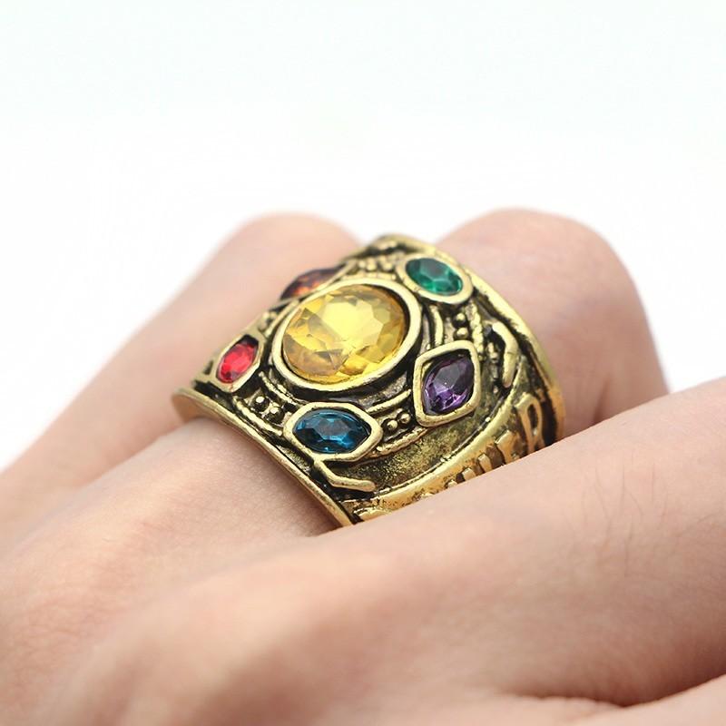 Marvel Мстители Бесконечная война Танос Gauntlet Power Ring Ювелирное украшение Косплей
