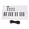 MIDI-клавиатура-контроллер с Bluetooth, портативная, 8 RGB-подсвечиваемых пэдов для записи и музыкального продакшена, 25 клавиш, подключение, дизайн, пэды,