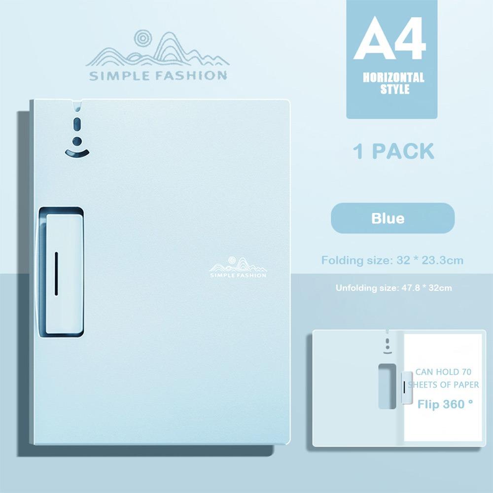 with Metal clip A4 File Folder Dual-use Writing Pad Fashion Test Paper Storage Organizer Office