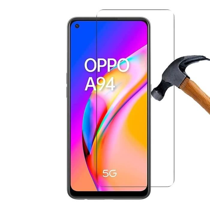 Film de protection - Toproduits® - OPPO A94 5G - Verre trempé - Résistant aux rayures - 2.5D