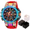 New STRYVE 8030 Men's Wrist Watch Fashion Sports Waterproof Watch High Quality Digital-Analog Movement Calendar Aralm Luminous