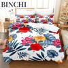 Beautiful Flowers Bedding Collection Flower Duvet Cover Collection 3D Bedding Digital Printing Queen Size Fashion Design