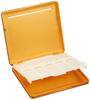 Nonaka Plastic Reed Case for Tenor Saxophone and Bass Clarinet, Holds 10 Reeds, Orange Gold with Selmer Logo