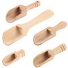 1 Set Small Wooden Spoon Salt Shovels Condiments Spoon For Coffee Tea Sugar Kitchen Wooden Handle Scoop Teaspoon Coffee Scoops4