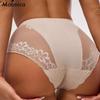 S-4XL Women's Sexy Lace Flower Panties High Waist Hollow Underwear Female Breathable and Comfortable Briefs
