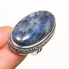 Sodalite Gemstone Handmade 925 Silver Plated Jewelry Ring Size 7