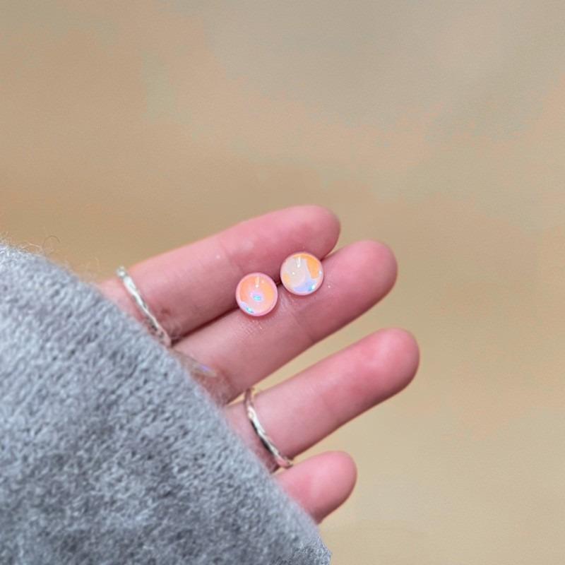 Иглы для ушей из стерлингового серебра S925, новые темпераментные простые и маленькие серьги-пусеты, женские серьги, серьги для пирсинга ушей, серьги, предотвращающие блокировку, ювелирные изделия