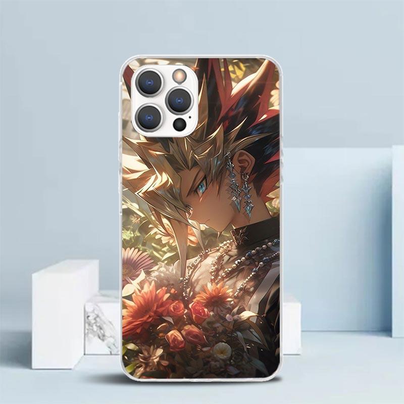 Yu-Gi-Oh! Мягкий чехол с аниме-рисунком для iPhone 16 17 Air 15 14 Pro Max 16E Чехол для телефона 13 Mini 12 11 7 SE 8 С рисунком Подходящие чехлы 16 17