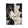 Фланелевое одеяло-коллаж с Гоку DBZ Японское аниме Потрясающие пледы для дома, отеля, дивана 125*100 см Плюшевое тонкое одеяло,