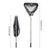 Foldable Fish Landing Net Nylon Mesh for Safe Fish Catching Stainless Poles Handle Fishing Net Saltwater Fish Equipment