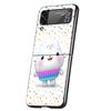 Cartoon Gabbys Dollhouse Cover Phone Case For Samsung Galaxy Z Flip 7 6 5 4 3 5G Flip7 Flip6 Flip5 Flip4 Flip3 Black Fundas Shel
