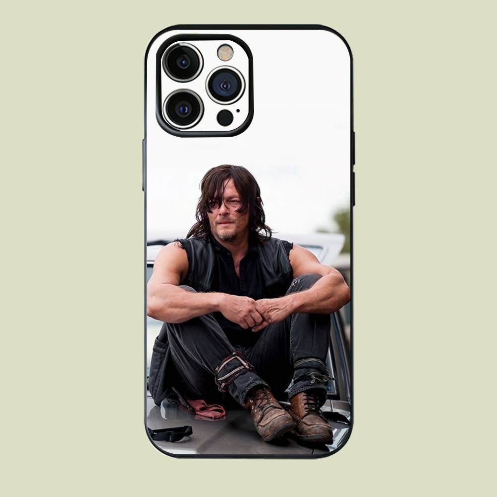 N-Norman R-Reedus Silicone Soft Phone Case For iPhone17,16,15,14,13,12,11 Pro Max Plus mini XS XR SE Cover