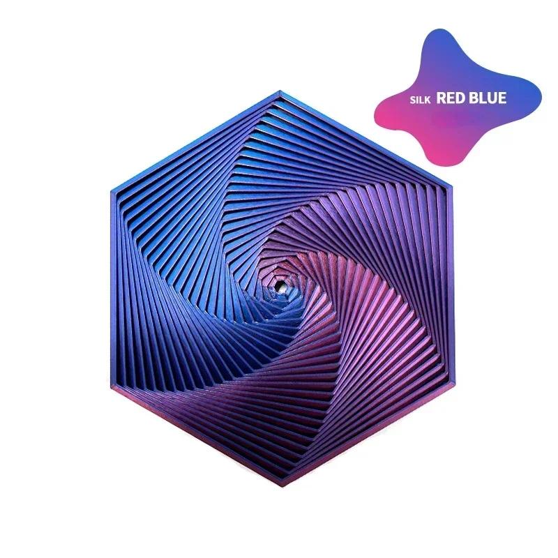 Фрактальный 3D-печатный спиннер-шестигранник 7 см, портативная игрушка для игры, сенсорная игрушка для снятия стресса, настольное украшение, детская игрушка, визуальные подарки, таинственная коробка