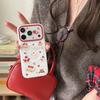 Милый чехол для телефона с клубникой в горошек, магнитный, для iPhone 17 Pro 13 14 15 16 Pro Max, Fundas, Кекс, Молочный коктейль, С Magsafe, Для 17