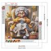 5D DIY Full Round Drill Diamond Painting Grandma Kit Home Decor Art Craft 30x30cm