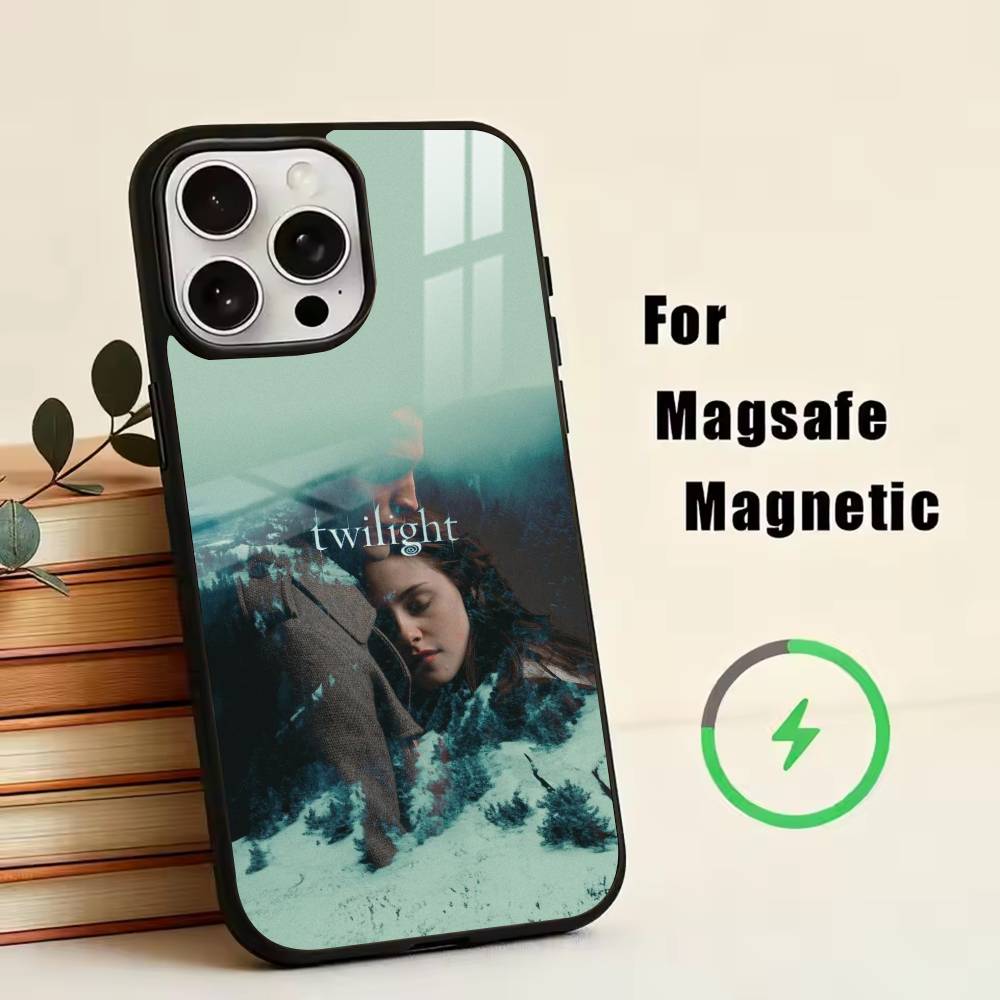 Чехол для телефона Сумерки Эдвард для iPhone 17, 16, 15, 14, 13, 12, 11 Plus, Pro, магнитный с Magsafe, беспроводная зарядка