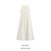 Kaslead New Arrival Women's Fashion Style Fashion Casual Drawstring Open Back Sling Dress