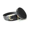 Women's Retro Faux Leather Belt with Rivet Pin Buckle - Versatile Wide Waistband Accessory