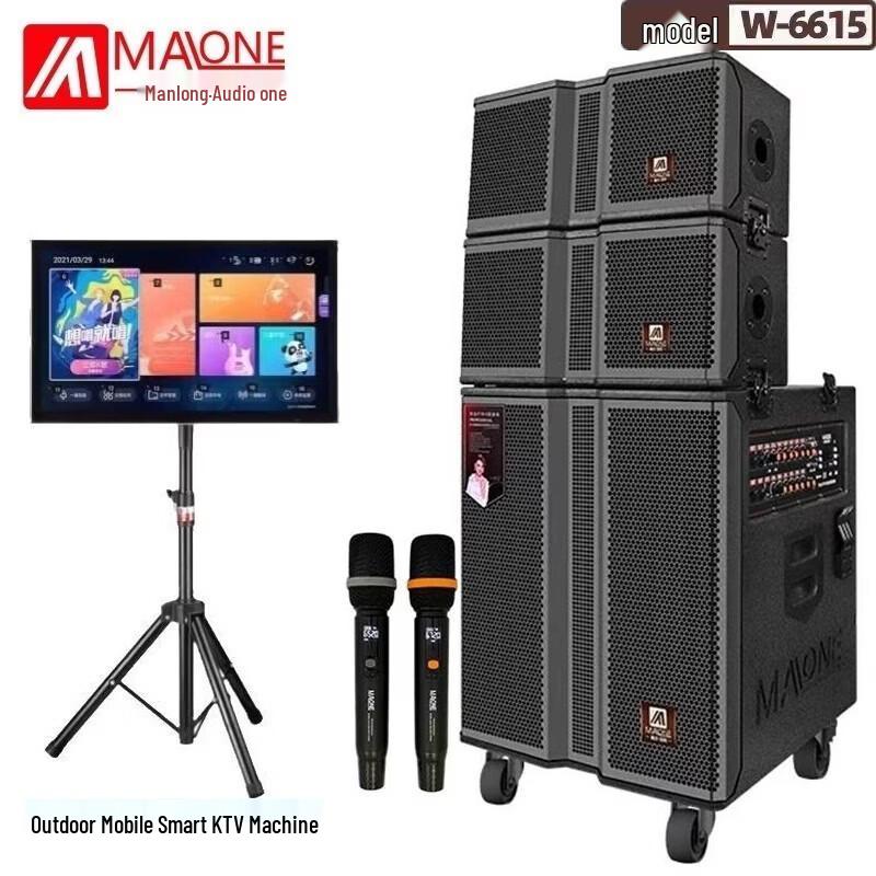 MALONE Portable Outdoor Stage Speaker with Wireless Microphones (CN version)