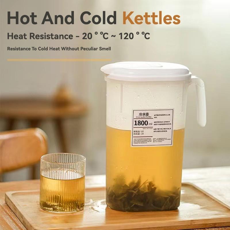 2500 мл чайник для холодной воды бытовой пластиковый прозрачный чайник для фруктового чая белый чайник для кипяченой воды