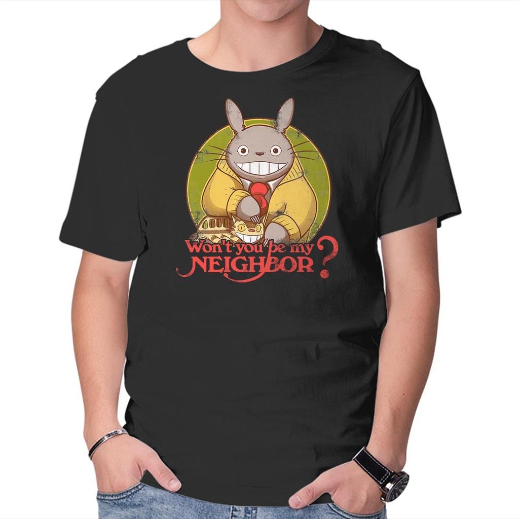 Unisex Crew Neck T-Shirt Won't You be My Neighbor Graphic Short Sleeve Casual Tee