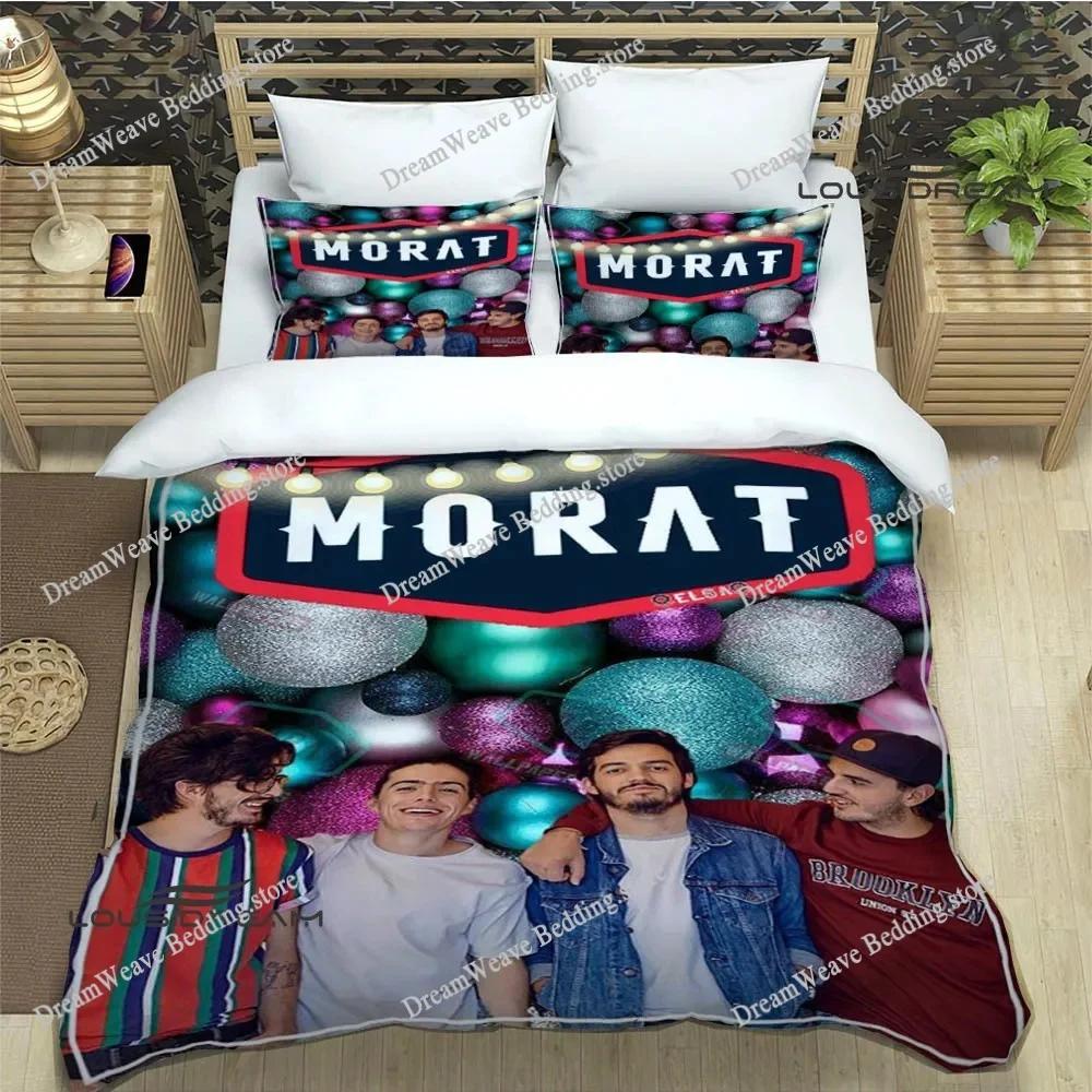 Поп-группа Morat Постельное белье с принтом Изысканный комплект постельных принадлежностей Пододеяльник Комплект одеял Постельное белье Роскошный Подарок на день рождения74