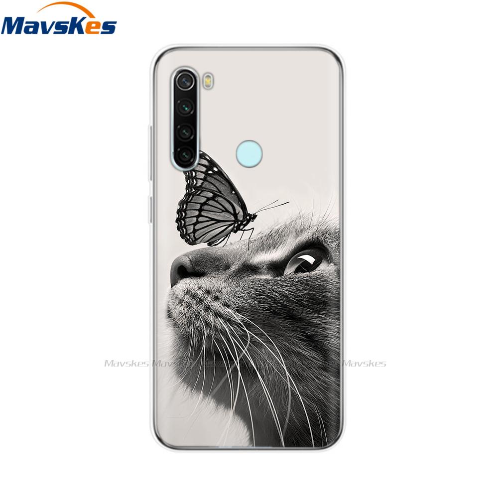 Чехол для телефона для Xiaomi Redmi Note 8T Чехол 6,3" Силиконовый Мягкий ТПУ Задняя крышка для Redmi Note 8 8T Note8 Pro Чехол Защитный корпус Coque
